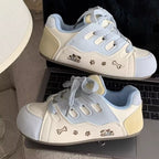 Damen sportliche Sneakers mit verspielten Tiermotiven R&B