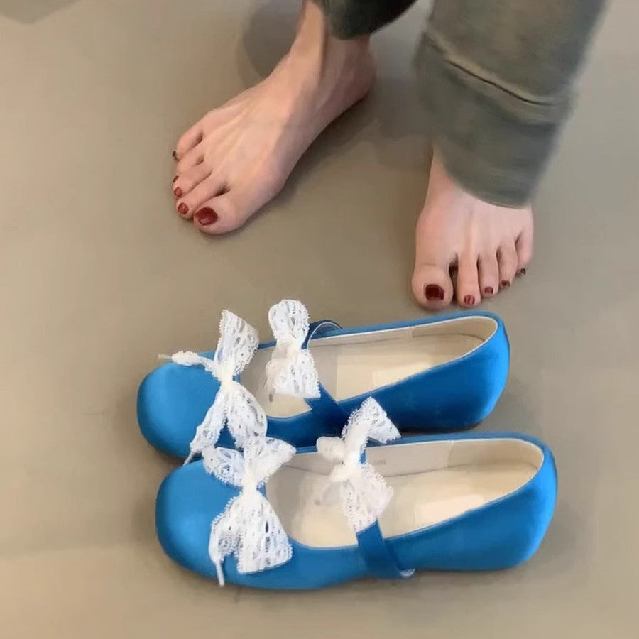 Damen Ballerinas mit decorativen Schleifen und komfortabler Innensohle R&B