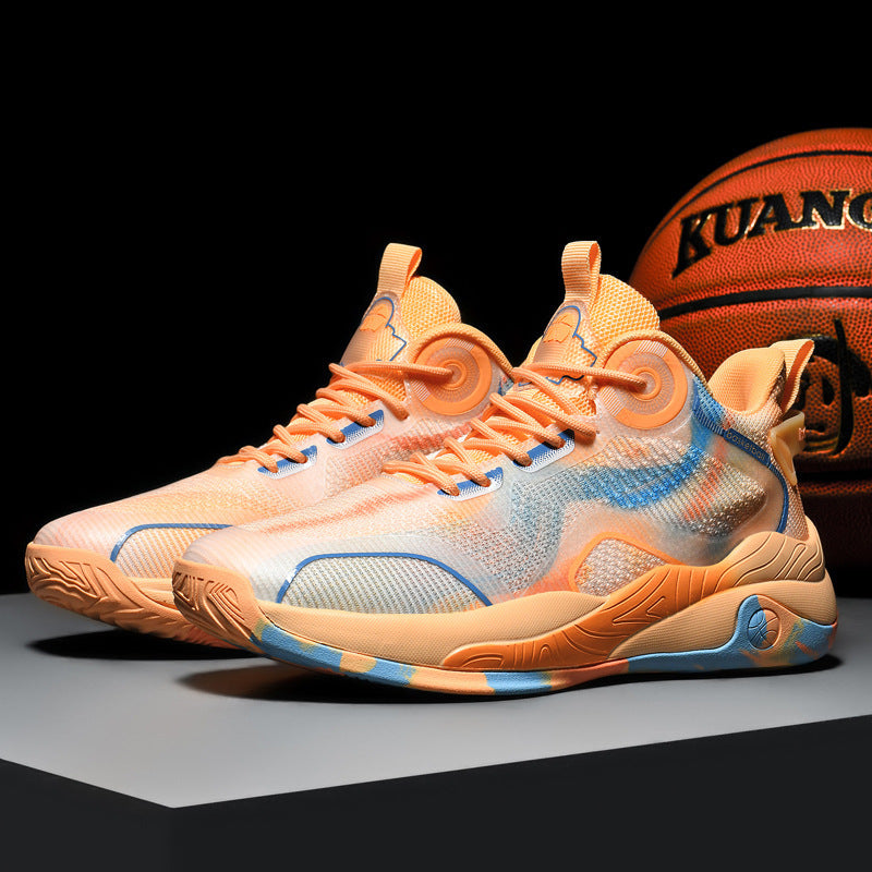 Damen Sportliche Basketball Sneakers mit dämpfendem Sohlenprofil und atmungsaktivem Obermaterial R&B