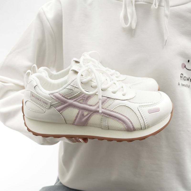 Damen Sportliche Sneaker mit atmungsaktiver Netzstruktur und dämpfender Sohle