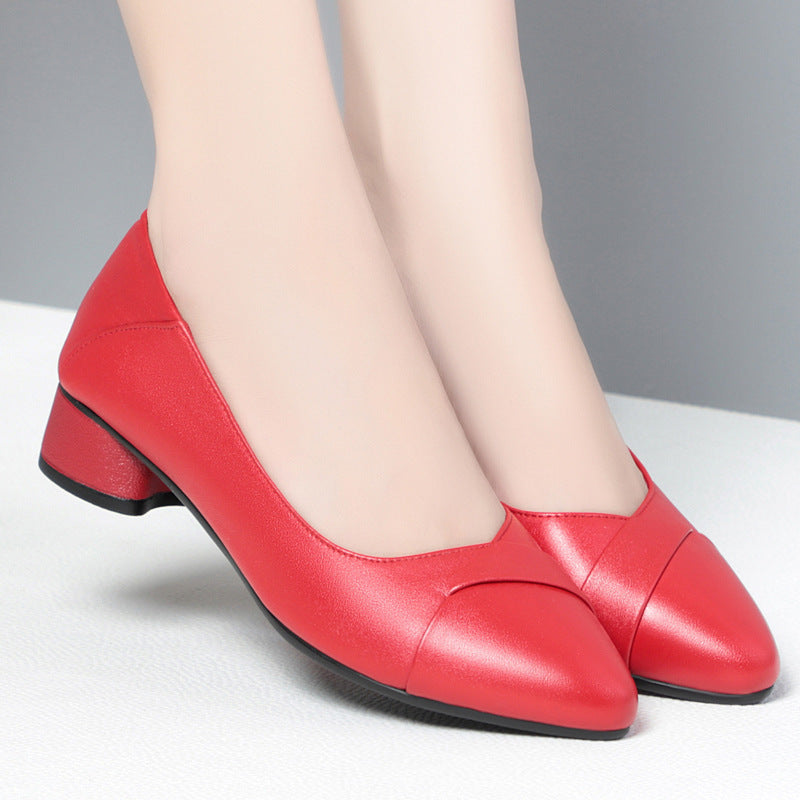 Damen Elegante Pumps mit geschmackvollem Rüschendetail und komfortablem Blockabsatz R&B