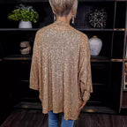 Damen Glamouröse Strickjacke mit Pailletten und lockerer Passform R&B