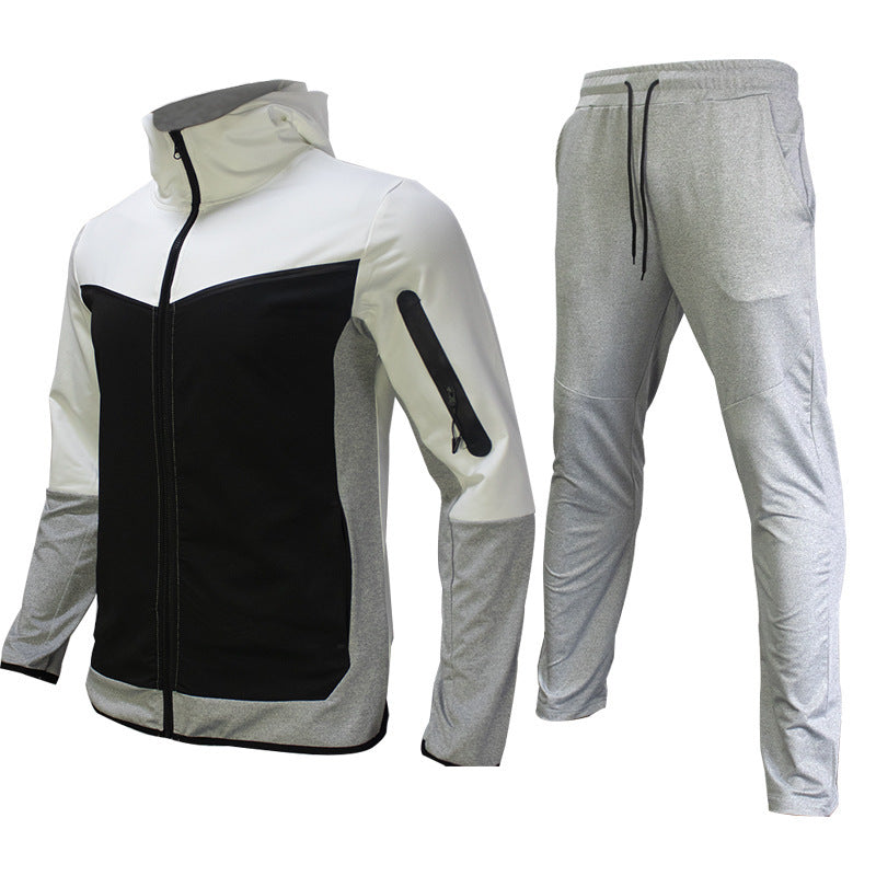 Herren Sportliches Trainingsanzug-Set mit atmungsaktiven Materialien und praktischen Reißverschlusstaschen R&B