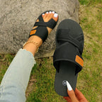 Damen Komfortable Freizeit-Sandalen mit elastischen Riemen R&B