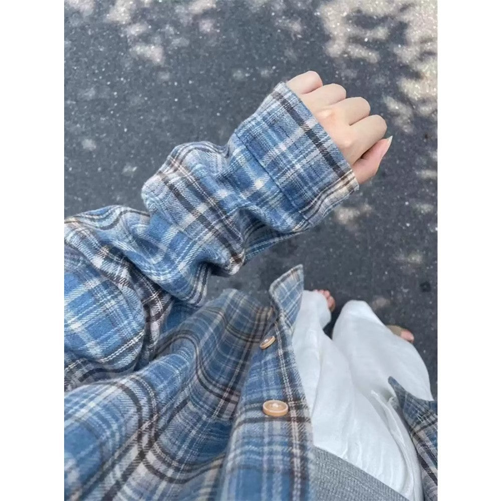 Damen lässige Karottenjeans mit weitem Bein und Oversized-Hemd R&B