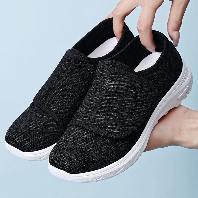 Damen Bequeme und atmungsaktive Sneakers mit Klettverschluss R&B
