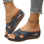 Damen Komfortable und stilvolle Riemensandalen mit geflochtenem Design R&B