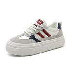 Damen Sneakers mit modischem Plateausohlen-Design und atmungsaktiver Oberfläche R&B