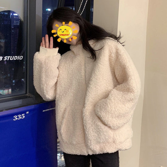 Damen kuschelige Fleecejacke mit Ohren und praktischen Eingrifftaschen R&B