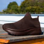 Damen Stricksneaker mit elastischem Schaft und dämpfender Sohle