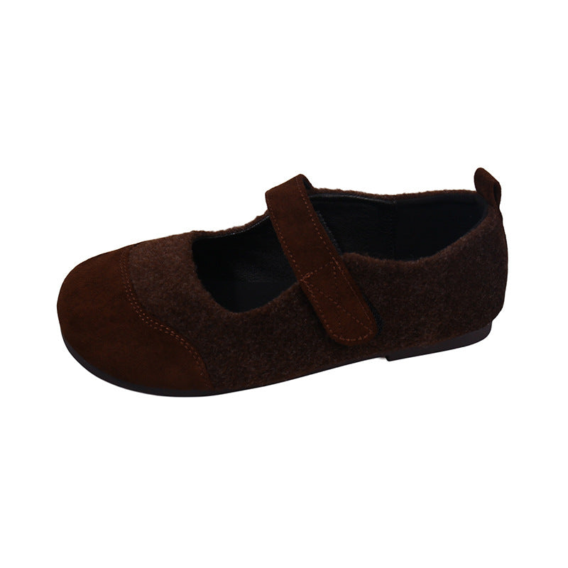 Damen Hausschuhe mit verstellbarem Riemen und warmem Innenfutter R&B