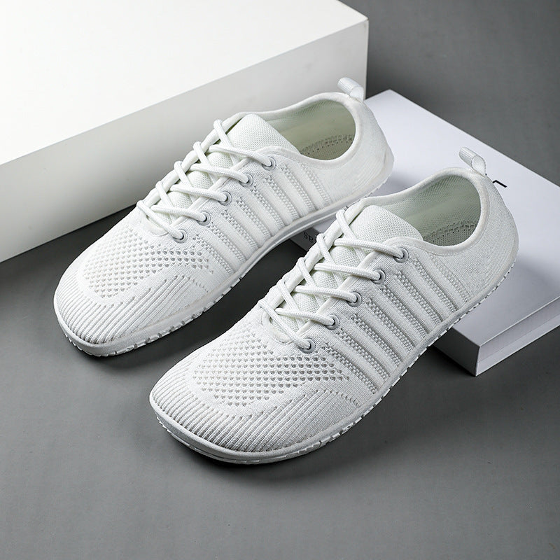 Unisex nan atmungsaktive Strick-Sneaker mit Gedächtnisschaum-Innensohle und flexibler Gummi-Laufsohle R&B