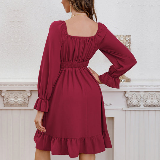 Damen Kleid mit innovativem Rüschendesign und schmeichelnder Silhouette R&B