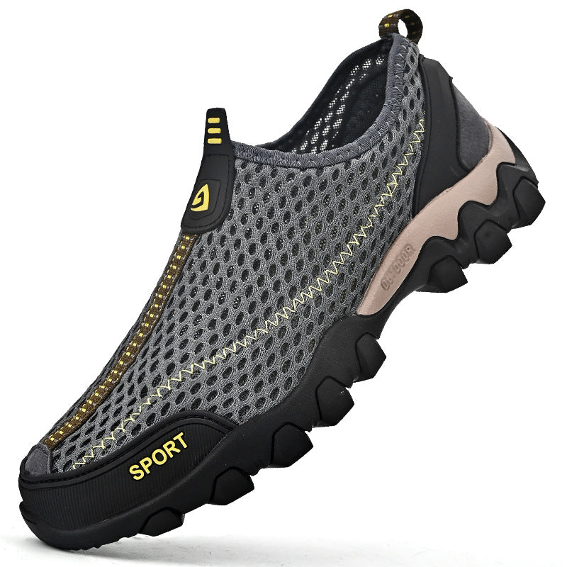 Damen Sportliche atmungsaktive Fitnessschuhe mit rutschfester Sohle R&B