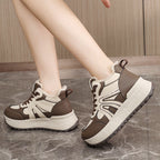 Damen High-Top Sneakers mit warmem Fleece Innenfutter und rutschfester Sohle R&B