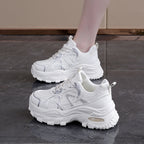 Damen Chunky Sneakers mit atmungsaktivem Mesh-Obermaterial und dämpfender Sohle R&B
