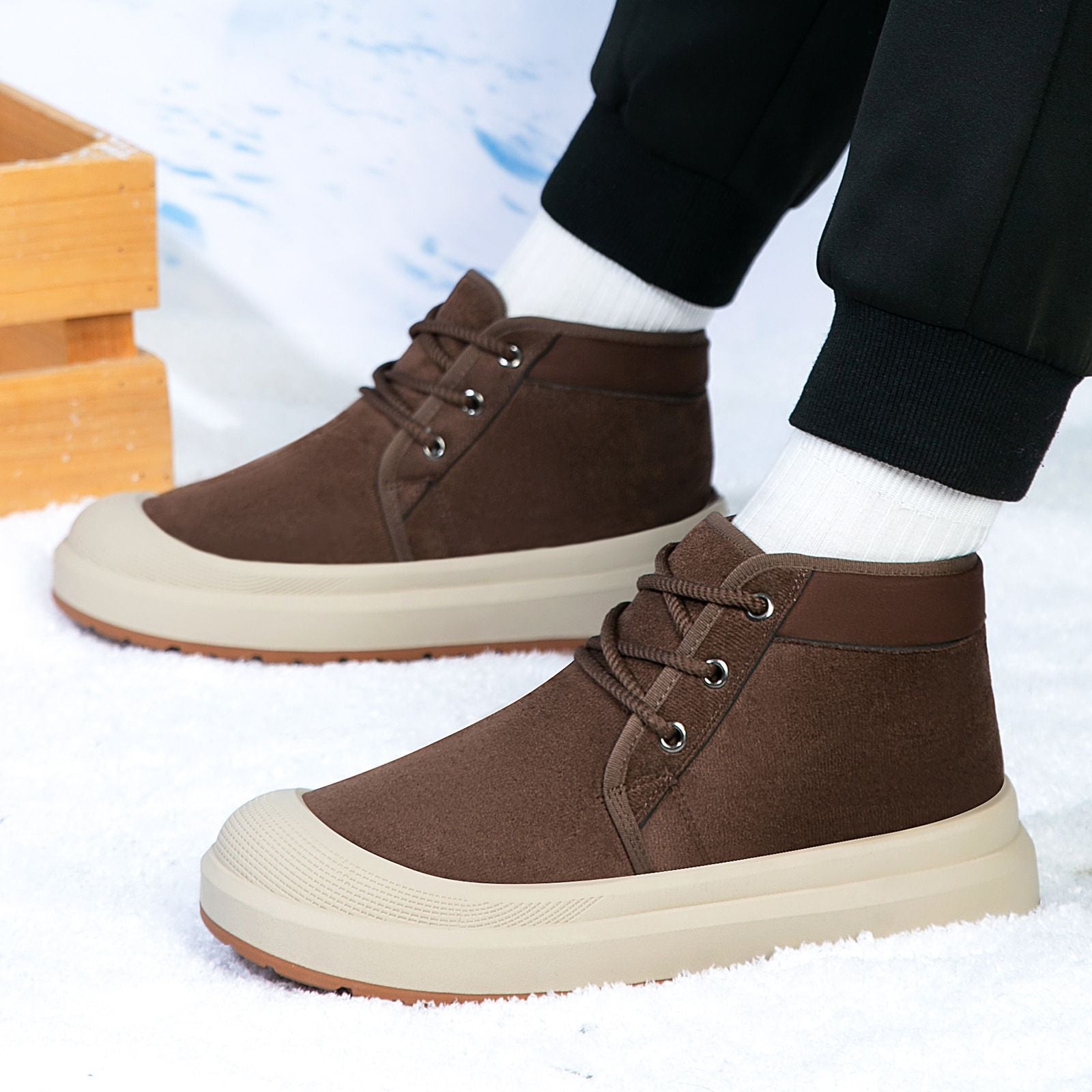 Damen Modische und gemütliche Winter-Stiefeletten R&B