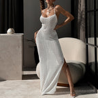 Damen gehäkeltes Maxikleid EB