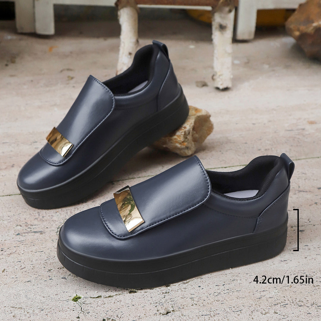 Damen Sneakers mit modischem Klappdesign und komfortabler Plateausohle R&B