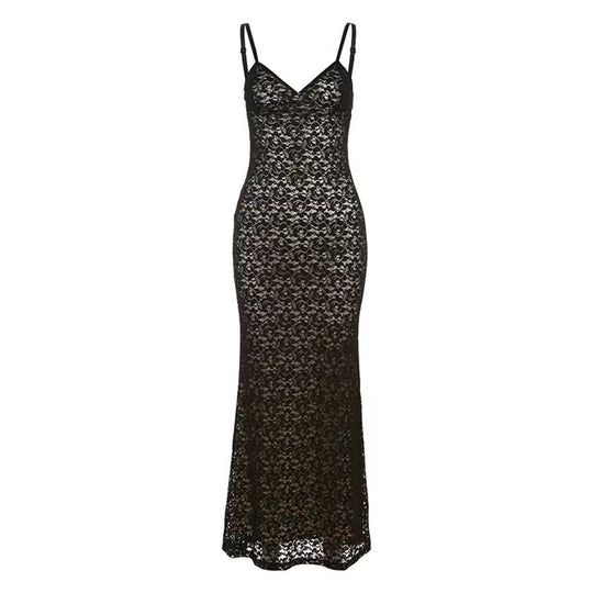 Damen Elegantes Spitzenkleid mit figurschmeichelndem Schnitt R&B