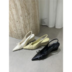Damen elegante Wedgesandalen mit Schleifenverzierung R&B