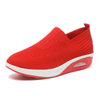 Damen Slip-On Sneakers mit atmungsaktivem Strickobermaterial von R&B