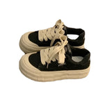Damen Sportliche Plateau Sneaker mit bequemer Sohle und einzigartigen Schnürdetails
