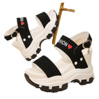 Damen trendige Plateau-Sandalen R&B