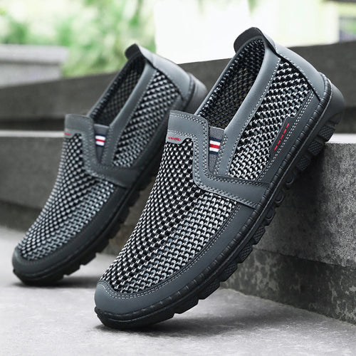 Damen Komfortable und atmungsaktive Slip-On Freizeitschuhe mit luftdurchlässigem Obermaterial R&B