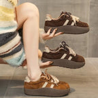 Damen Bequemliche Sneakers mit weichem Innenfutter und modischer Schnürung R&B