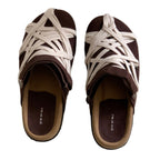 Damen Clogs mit geflochtenem Design und komfortablem Fußbett R&B