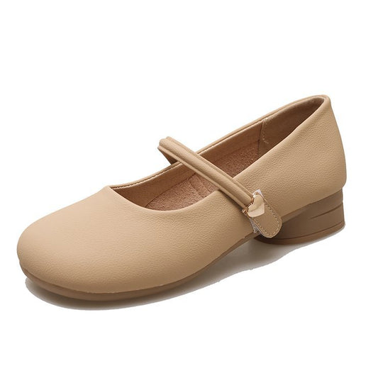 Damen Ballerinas mit verstellbarem Riemen und Komfortsohle R&B