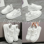 Damen modische Sneakers mit floralen Applikationen und gepolsterter Sohle R&B