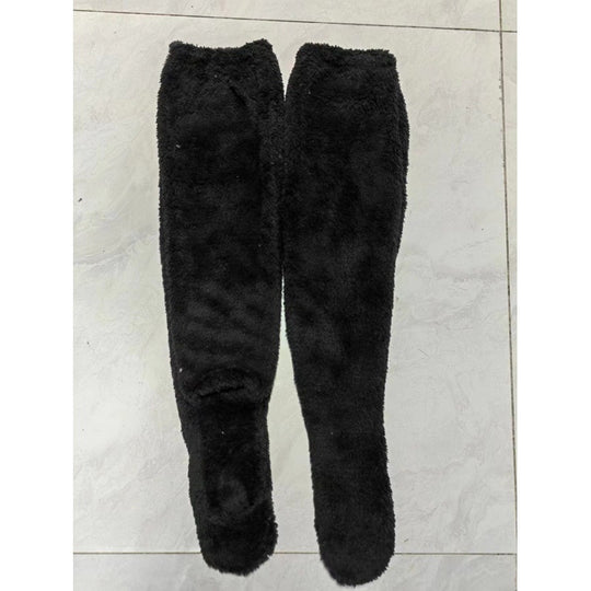 Damen Kuschelige Overknee-Socken aus weichem Fleece R&B