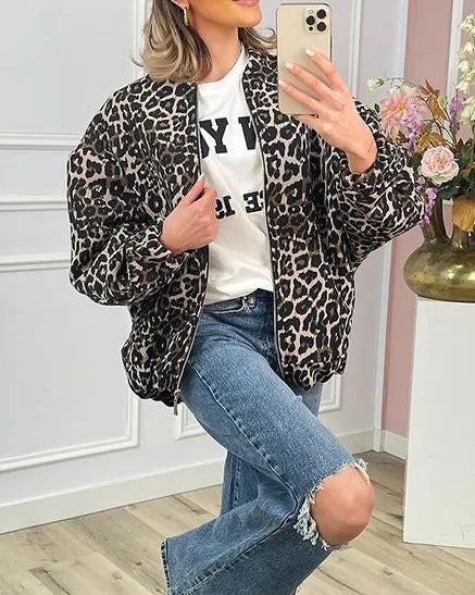 R&B | Gekürzte Lockere Zip Jacke