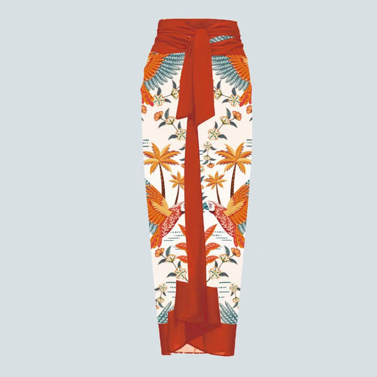 Damen Eleganter Einteiler mit kunstvoller Blumendekoration R&B