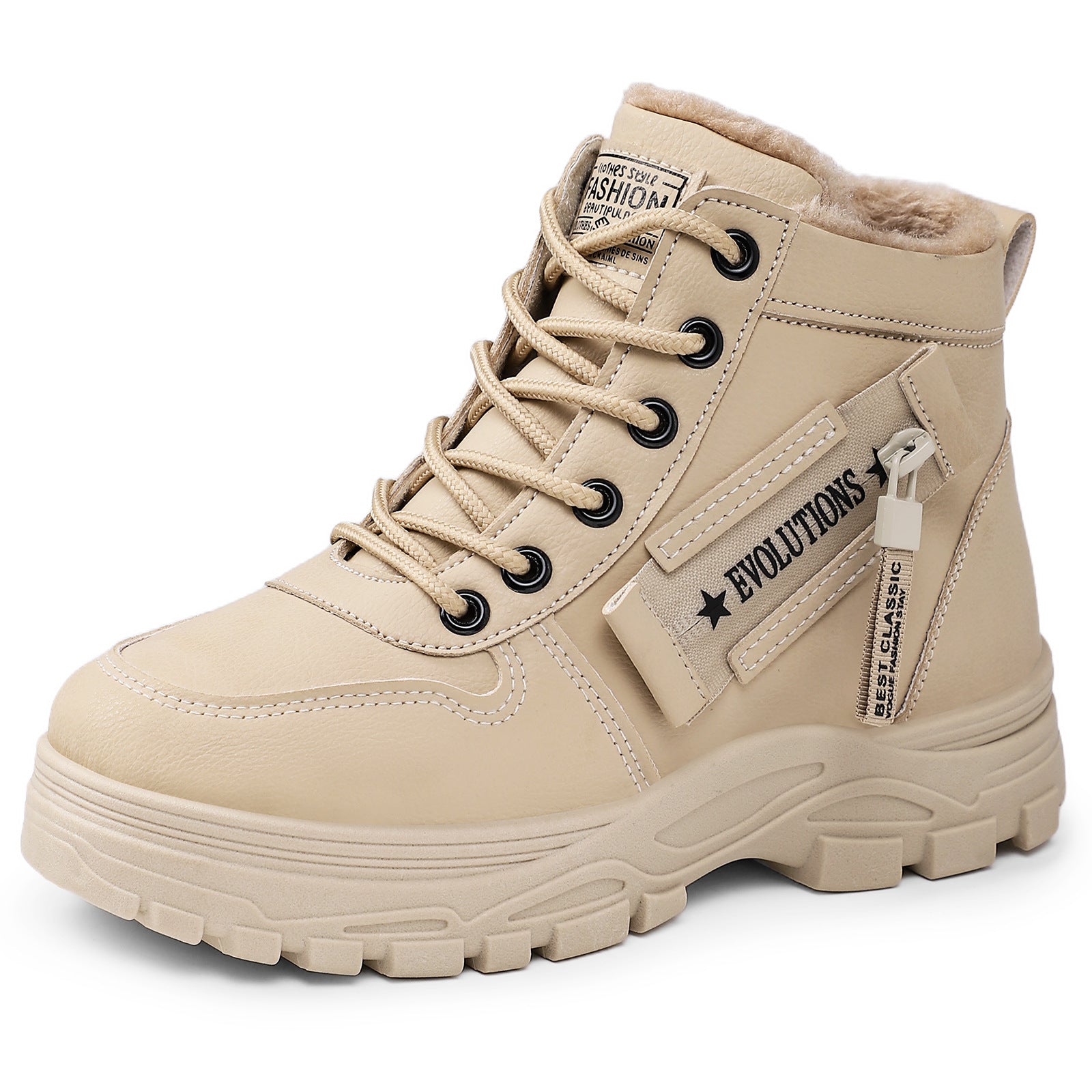 Damen Stylische und isolierte Winterstiefel mit rutschfester Sohle R&B