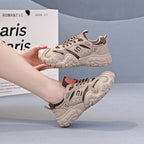 Damen Sportliche Chunky Sneakers mit atmungsaktiver Mesh-Oberfläche und rutschfester Sohle R&B