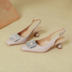 Damen Slingback-Pumps mit funkelndem Schmuckelement  1779171219