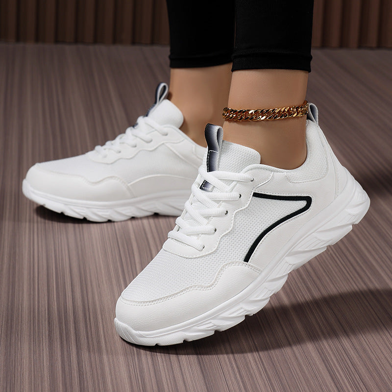 Damen Sportliche Sneakers mit atmungsaktiver Mesh-Oberfläche und stoßdämpfender Sohle R&B