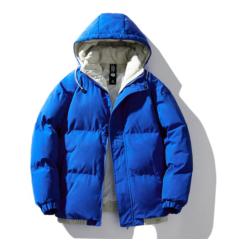 Damen isolierte Winterjacke mit künstlerischem Print und verstellbarem Kapuzensystem