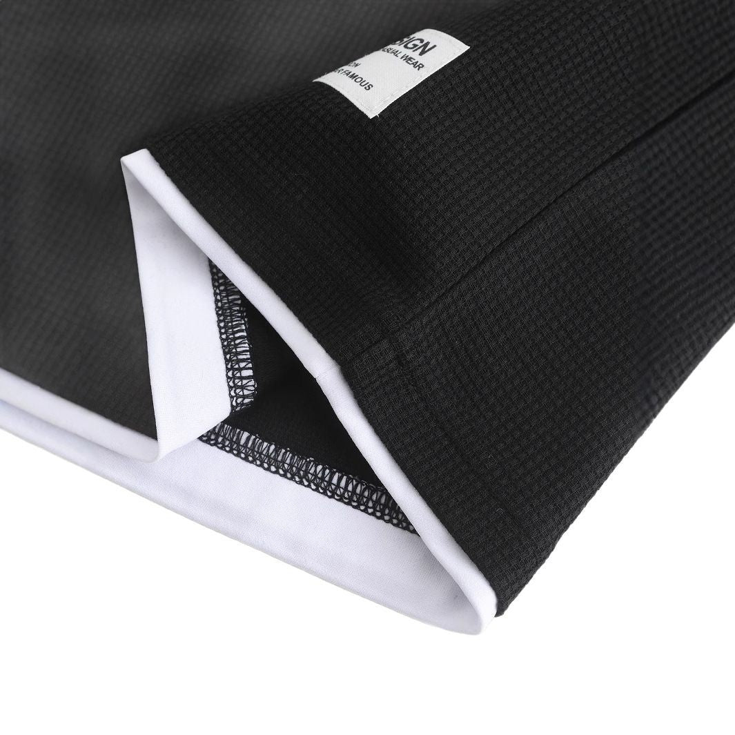 Herren stylisches Freizeit-Set mit kontrastierenden Details