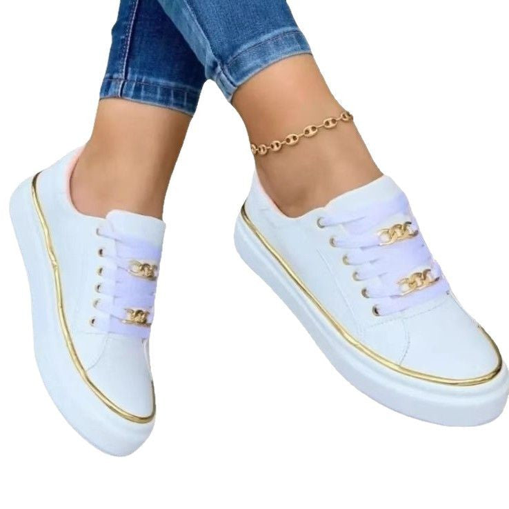 Damen Bequeme Sneakers mit glamourösem Schmuckdetail R&B