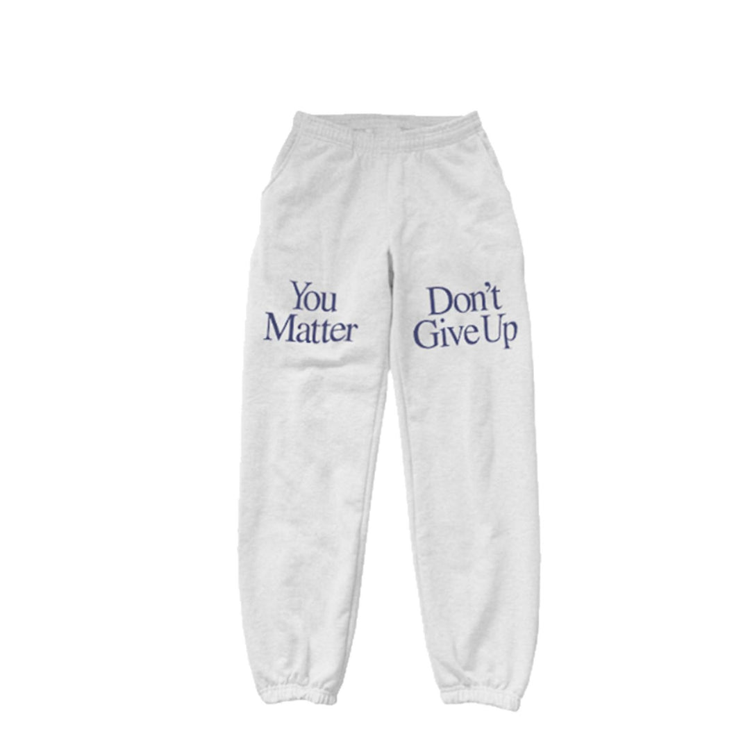 Damen Jogginghose mit motivierendem Schriftzug und elastischem Bund R&B