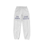 Damen Jogginghose mit motivierendem Schriftzug und elastischem Bund R&B
