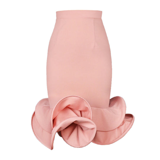 Damen Trendiges Cocktailkleid mit asymmetrischem Saum R&B