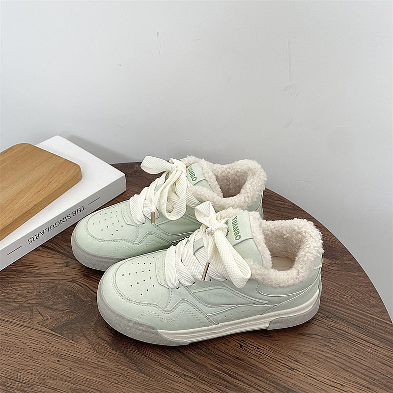 Damen Sneakers mit kuscheligem Innenfutter und rutschfester Sohle