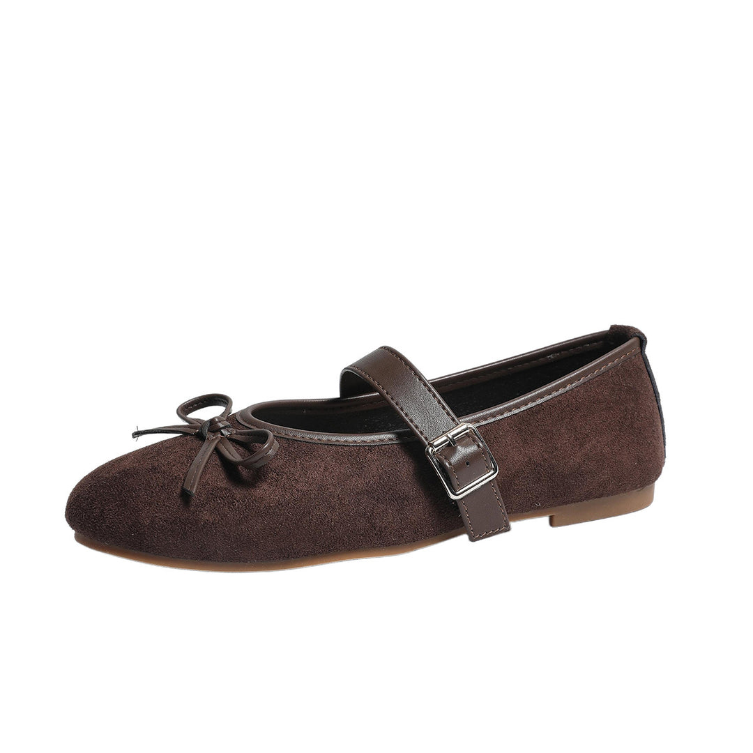 Damen Ballerinas mit verstellbarem Riemendesign und modischem Leopardenmuster R&B