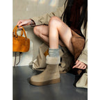 Damen stylische Winterboots mit weichem Fleecefutter und praktischer Schnürung R&B