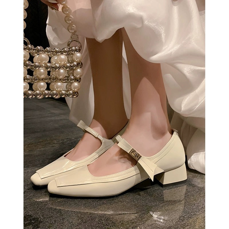 Damen elegante Slingpumps mit modischem Riemchen und komfortablem Blockabsatz R&B